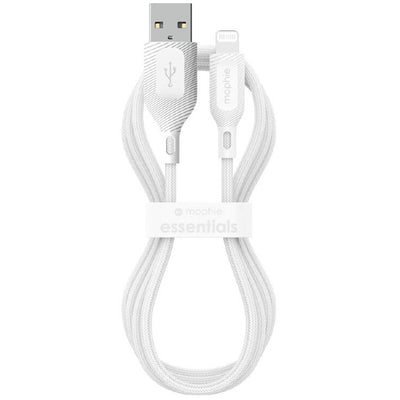 ZAGG 409913190 - Mophie Essential USB-A-Lightning Kabel geflochten 2M - Weiß
