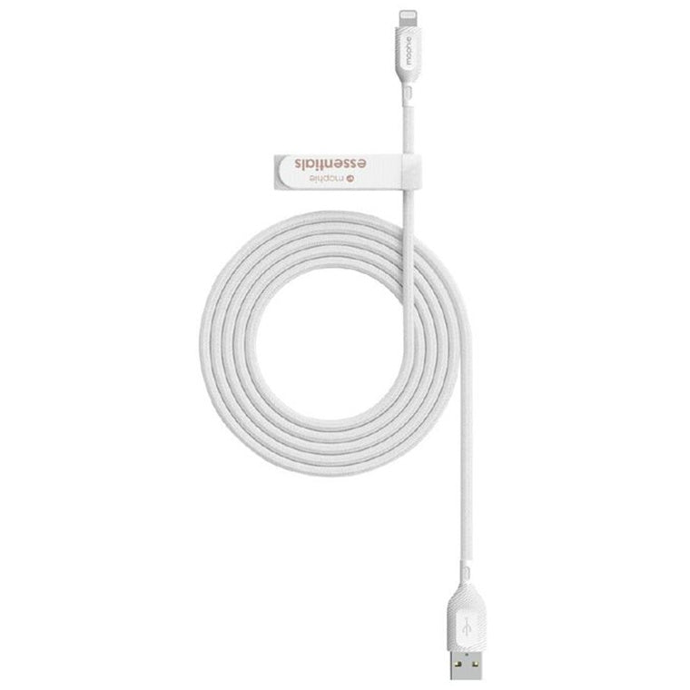 ZAGG 409913190 - Mophie Essential USB-A-Lightning Cable Braided 2M - White