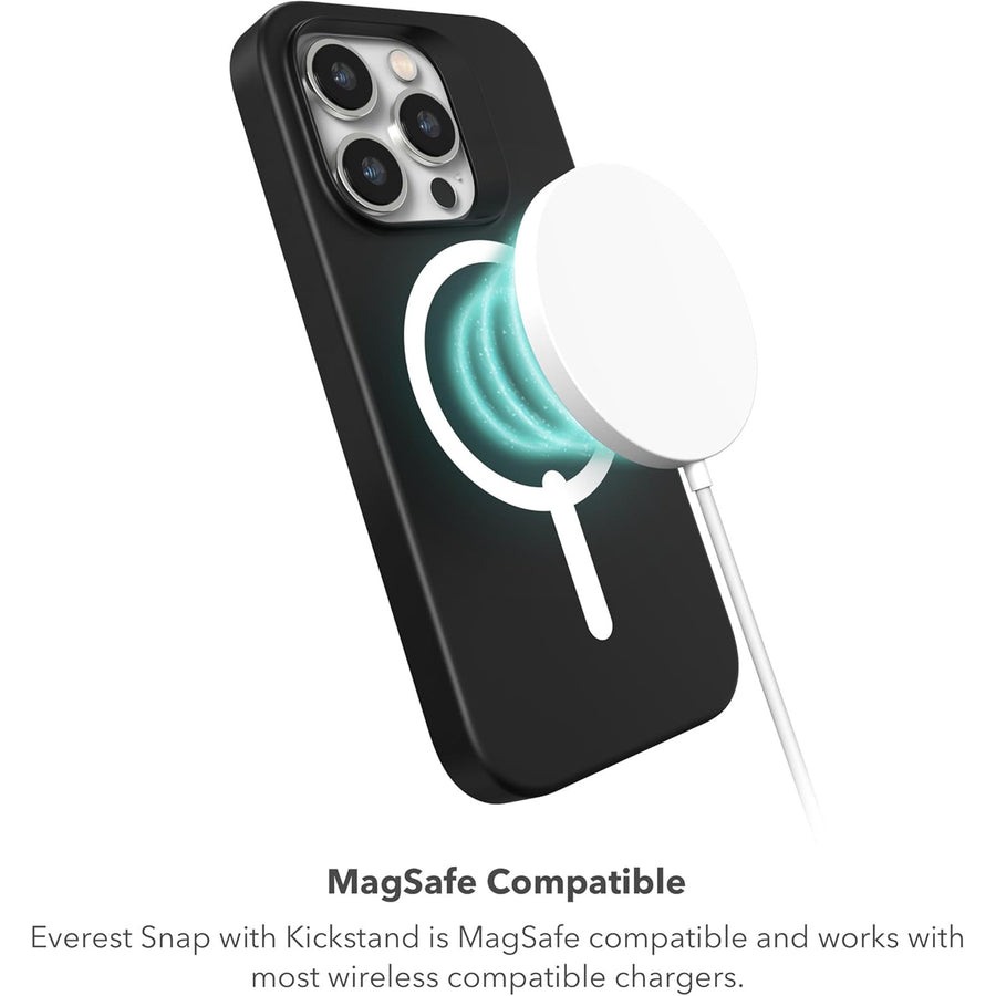 Zagg International 702312726 - ZAGG Everest Snap w/ Kickstand - iPhone 15 Pro - Black