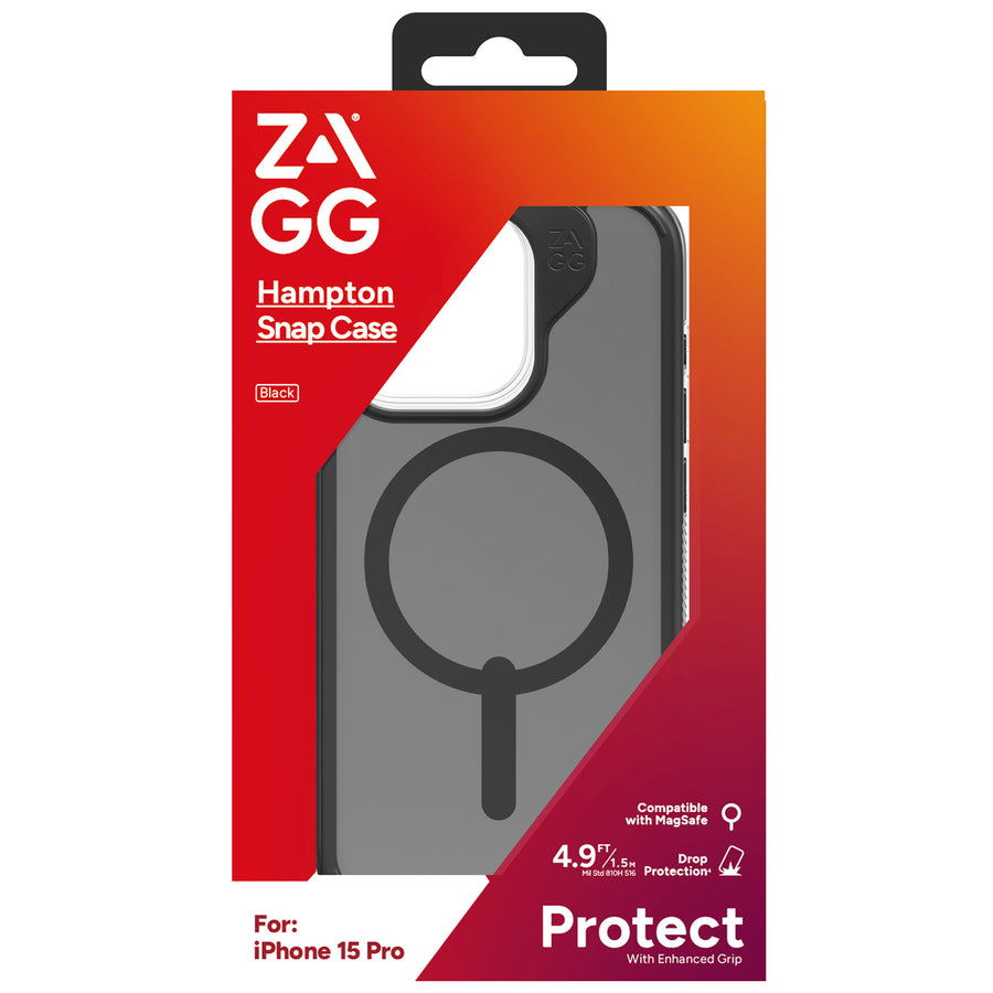 ZAGG Hampton Snap - iPhone 15 Pro - Schwarz 702312512
