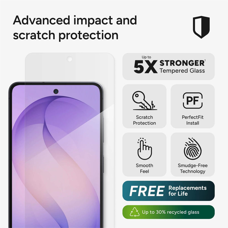 ZAGG Samsung Galaxy S26 (2026) InvisibleShield Glass Elite Screen Protector  - PLT