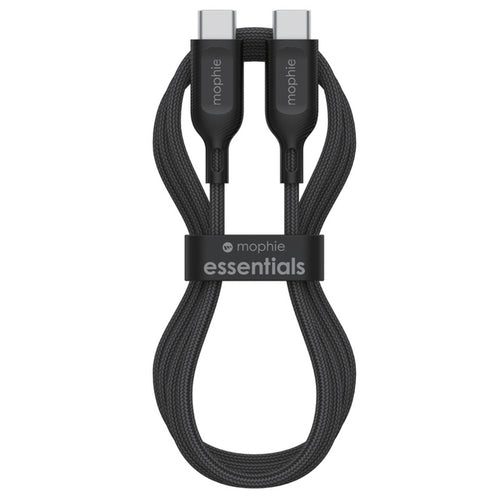 ZAGG 409916176 - mophie essential USB-C-C Cable (60W), Braided, 0.5M, Black