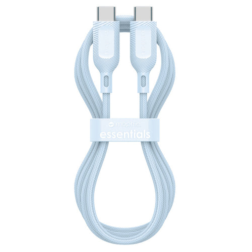 ZAGG 409916177 - mophie essential USB-C-C Cable (60W), Braided, 1M, Blue