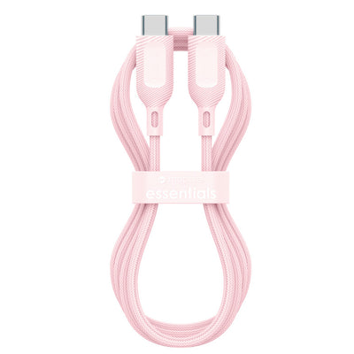 ZAGG 409916179 - mophie essential USB-C-auf-C-Kabel (60 W), geflochten, 1 m, Pink