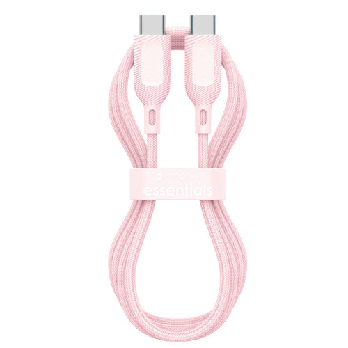 ZAGG 409916179 - mophie essential USB-C-C Cable (60W), Braided, 1M, Pink