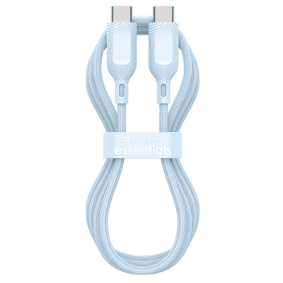 ZAGG 409916180 - mophie essential USB-C-auf-C Kabel (60W), geflochten, 2M, Blau
