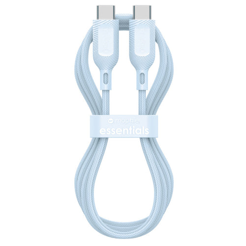 ZAGG 409916180 - mophie essential USB-C-C Cable (60W), Braided, 2M, Blue