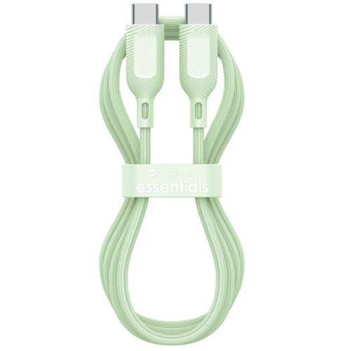 ZAGG 409916181 - mophie essential USB-C-C Cable (60W), Braided, 2M, Green