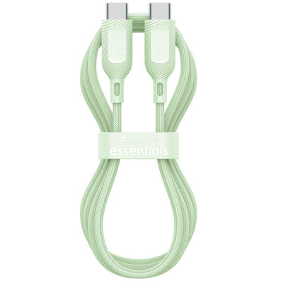 ZAGG 409916181 - mophie essential USB-C-C Cable (60W), Braided, 2M, Green