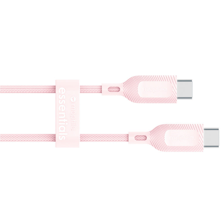 ZAGG 409916182 - mophie essential USB-C-C Kabel (60W), geflochten, 2M, Pink