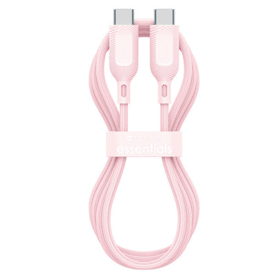 ZAGG 409916182 - mophie essential USB-C-C Kabel (60W), geflochten, 2M, Pink