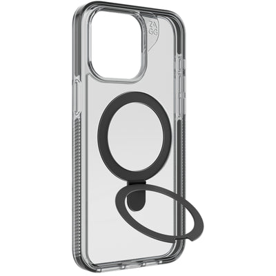 Zagg International 702313095 - ZAGG Santa Cruz Snap w/ Ringstand - iPhone 15 Pro - Black