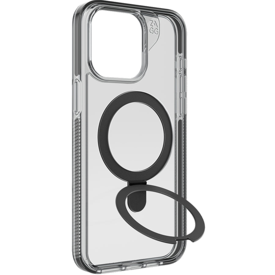 Zagg International 702313096 - ZAGG Santa Cruz Snap w/ Ringstand - iPhone 15 Pro Max -Black