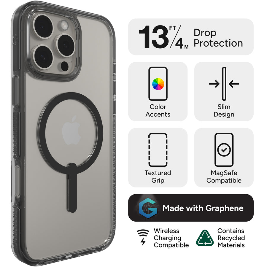 702315057 - Zagg iPhone 16 Pro Max Santa Cruz Snap Case - Midnight