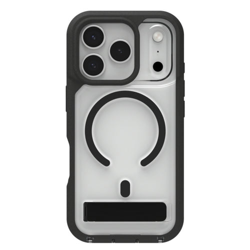 ZAGG Rainier Snap Kickstand + Camera Control Button Case, Apple 17 Pro, Black (CC)