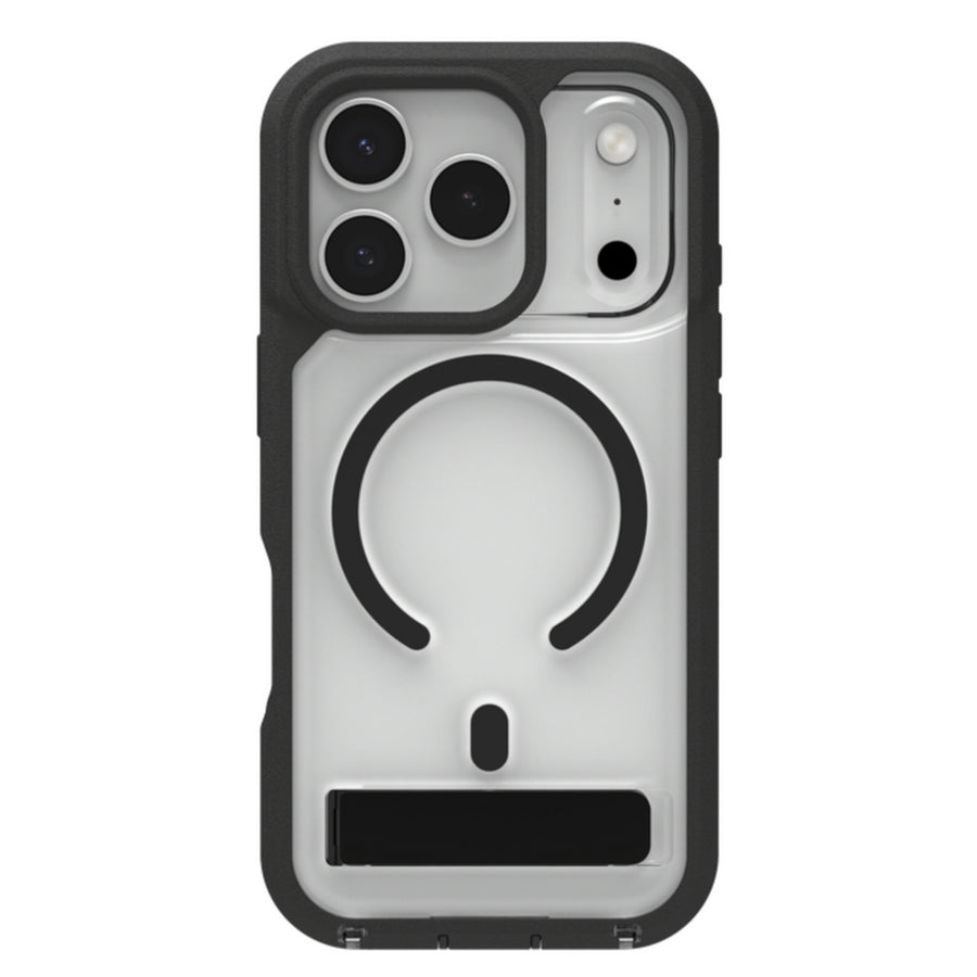 702320830 - ZAGG Rainier Snap Kickstand + Camera Control Button Case, Apple 17 Pro, Black (CC)