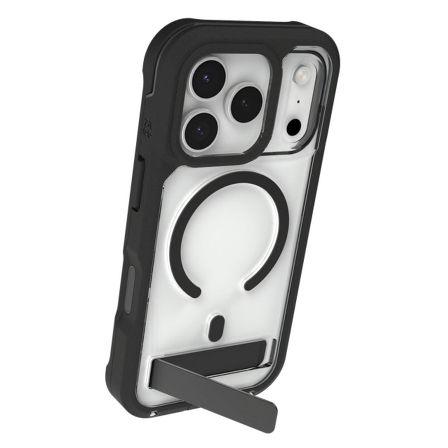702320830 - ZAGG Rainier Snap Kickstand + Camera Control Button Case, Apple 17 Pro, Black (CC)