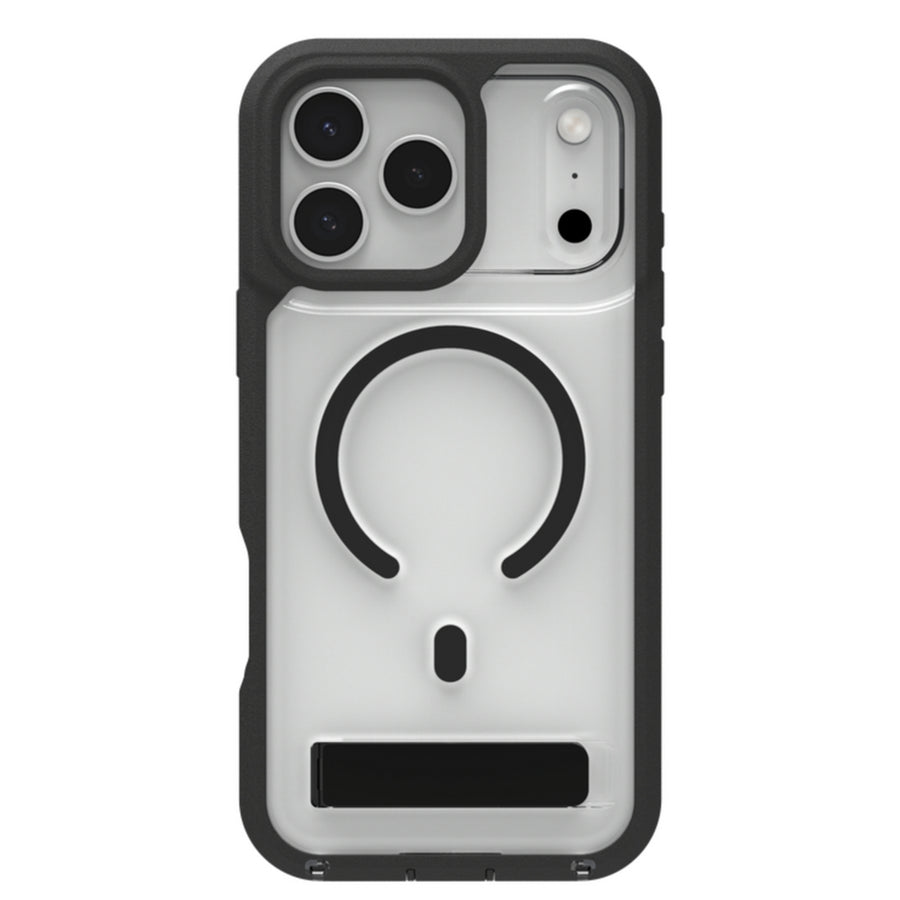 ZAGG Rainier Snap Kickstand + Camera Control Button Case, Apple iPhone Pro Max, Black (CC)