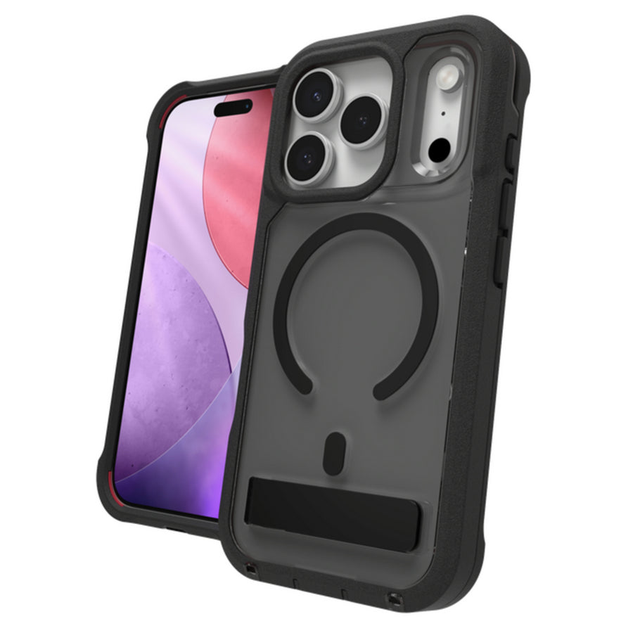ZAGG   702320849  Rainier Snap Kickstand + Camera Control Button Case For
