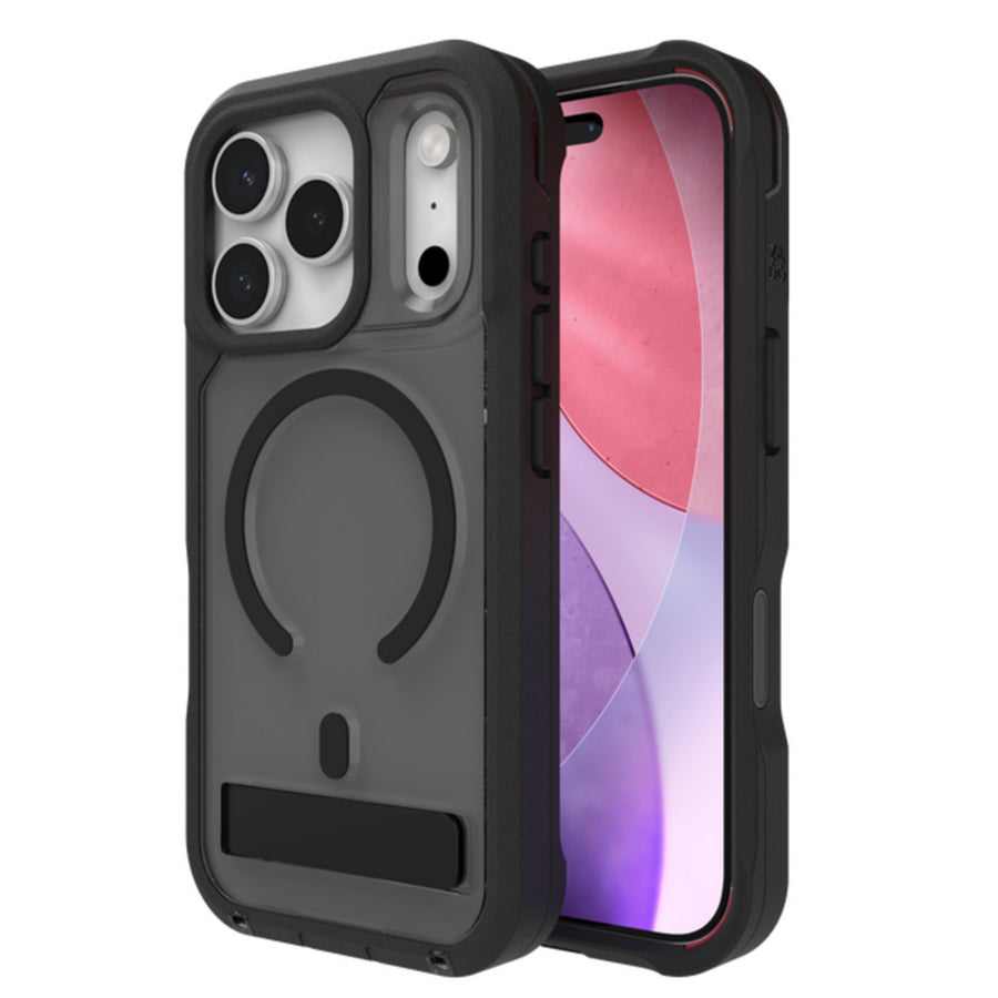 ZAGG   702320850  Rainier Snap Kickstand + Camera Control Button Case For