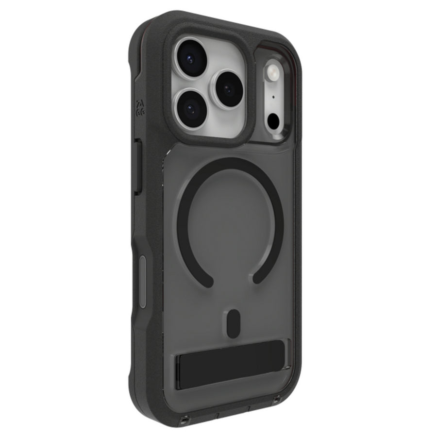 ZAGG   702320850  Rainier Snap Kickstand + Camera Control Button Case For
