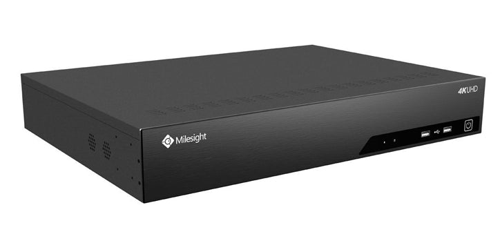 Milesight MS-N7016-PG - 4K 16 Channel IP Camera NVR with built in 16 Port 802.3af/at PoE 10/100 Switch and RAID Support