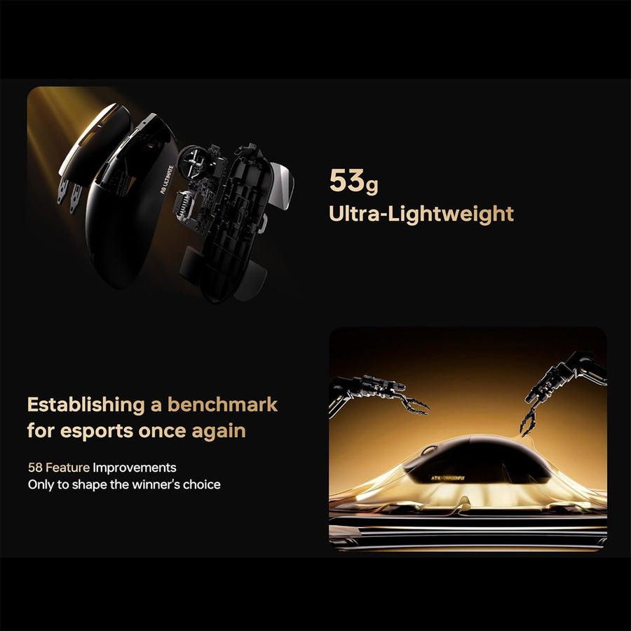 ATK Dragonfly A9 Ultra Lightweight  Wireless Mouse - Black