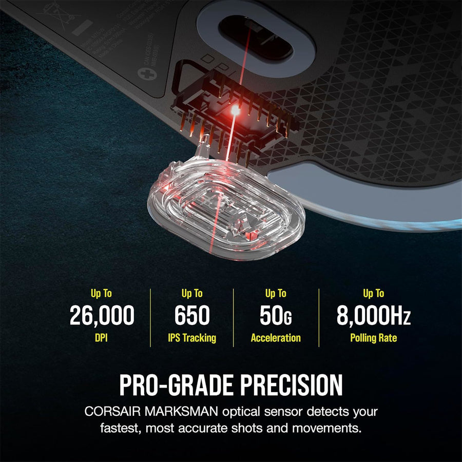 CH-930D010-AP - CORSAIR M75 LIGHTWEIGHT RGB GAMING MOUSE - BLACK