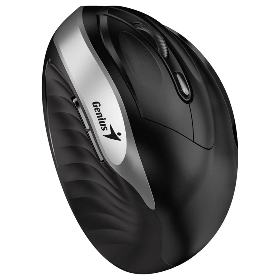 Genius Ergo 8250S Silent Vertical Mouse Silver Grey + Black
