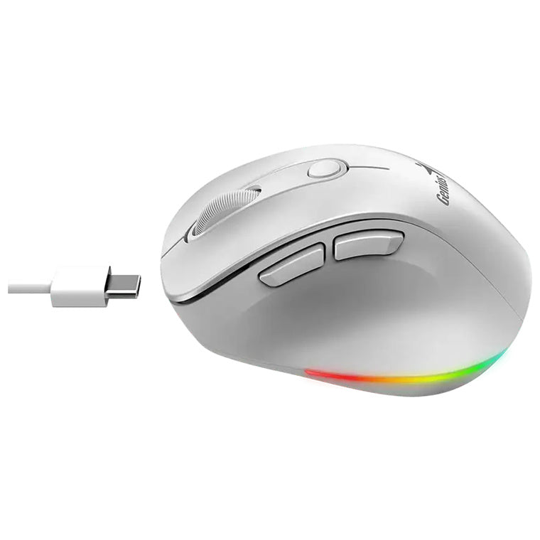 Genius Ergo 9000S Pro Silent Ergo Mouse - White