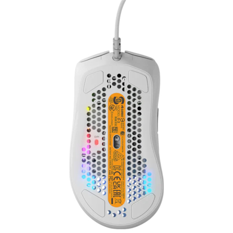 Glorious Model D 2 Wired Gaming Mouse - White