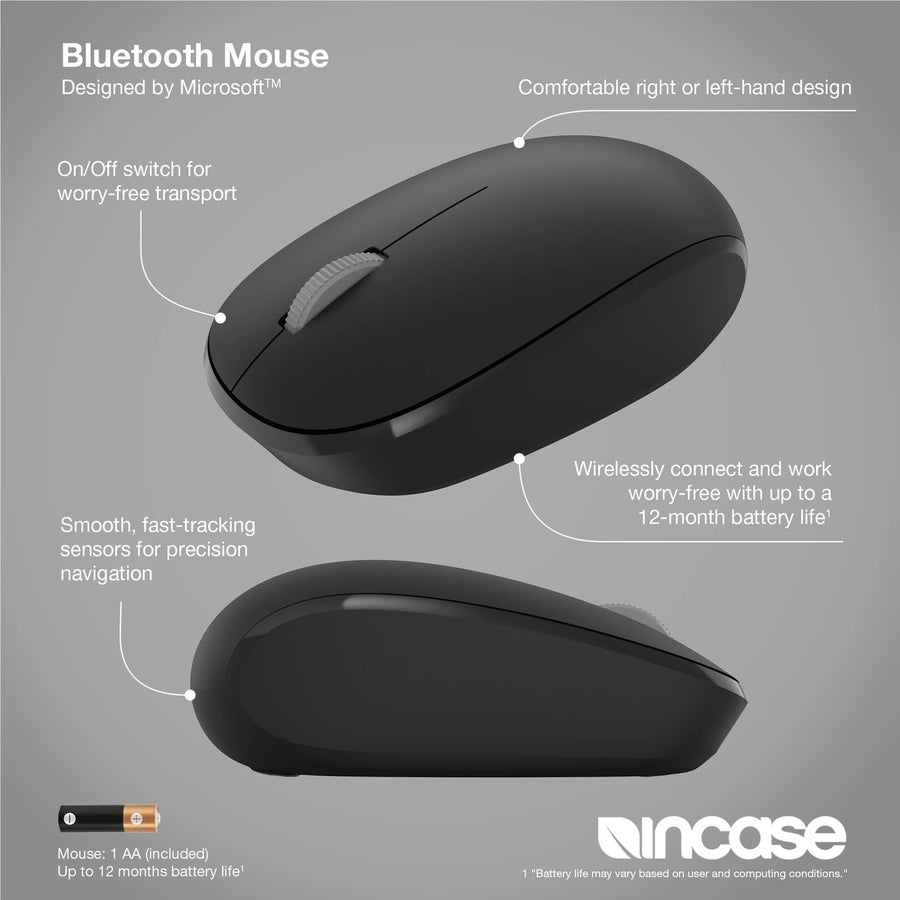 Incase Designed by Microsoft Bluetooth Mouse - Black