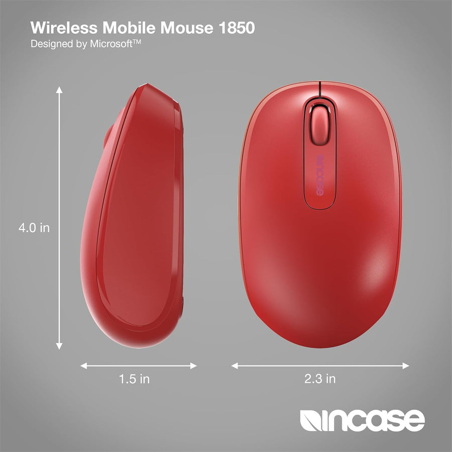 Incase Designed by Microsoft Mobile Mouse 1850 - Flame Red