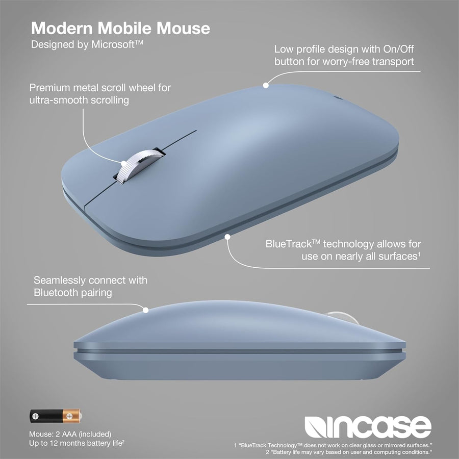 KTF-00106 - Incase Modern Mobile Mouse Ice Blue