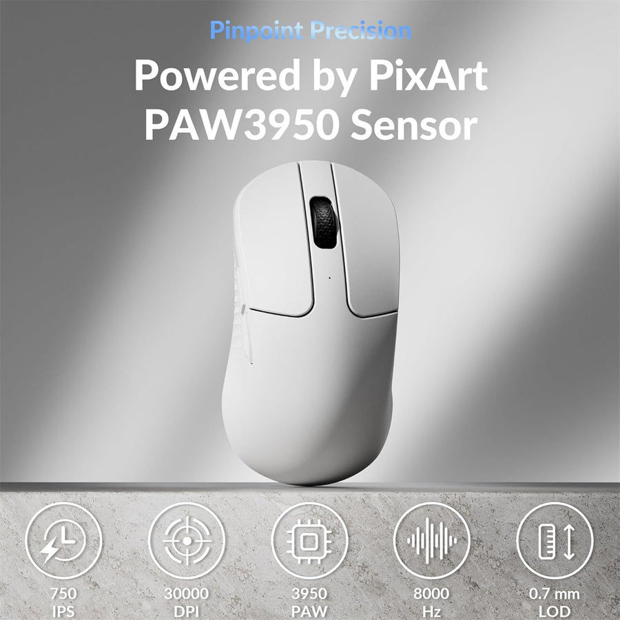 Keychron M3 Mini 8000Hz Wireless Mouse - White