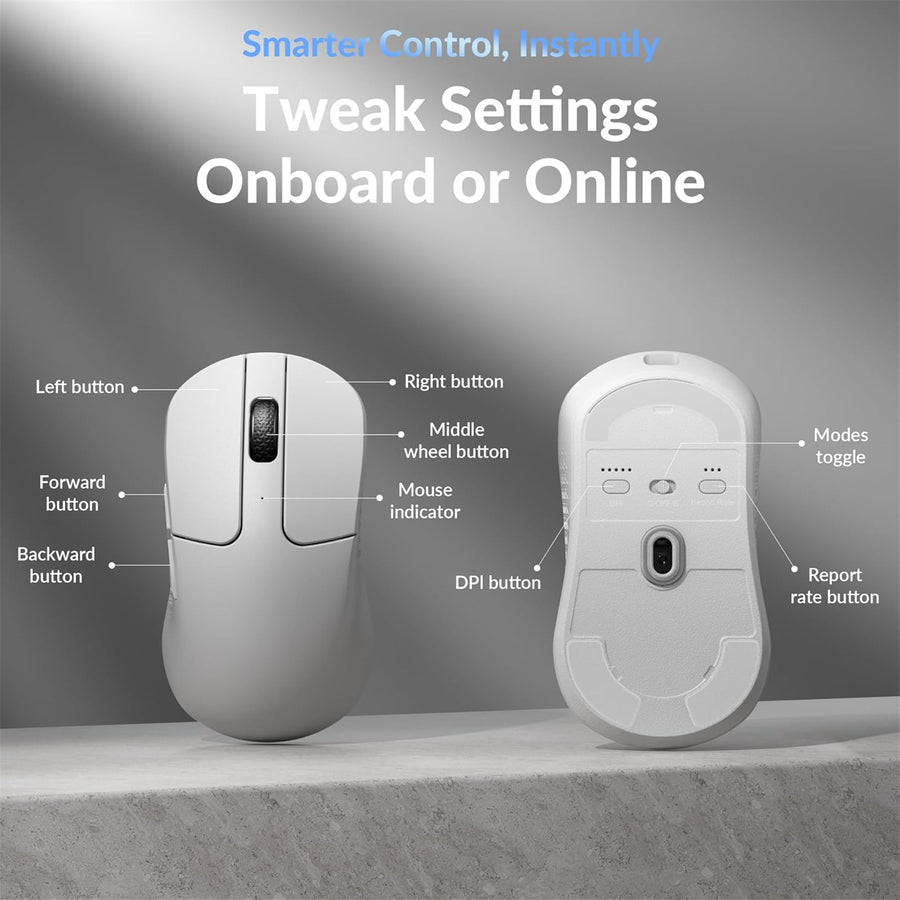 Keychron M3 Mini 8000Hz Wireless Mouse - White