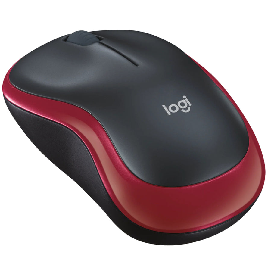 Logitech M185 Wireless Mouse - Swift Red
