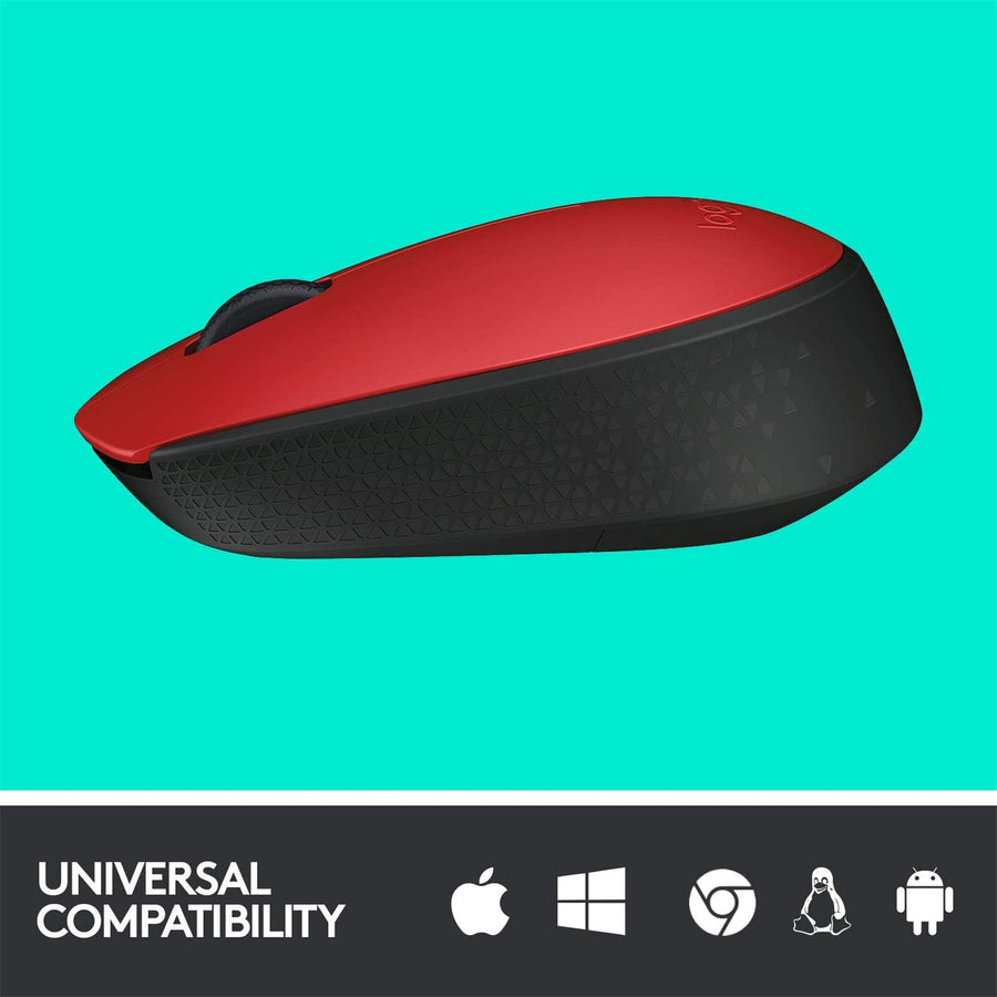 Logitech 910-004657 - M171 WIRELESS MOUSE - RED