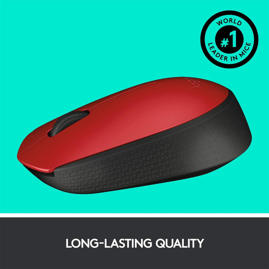 Logitech 910-004657 - M171 WIRELESS MOUSE - RED
