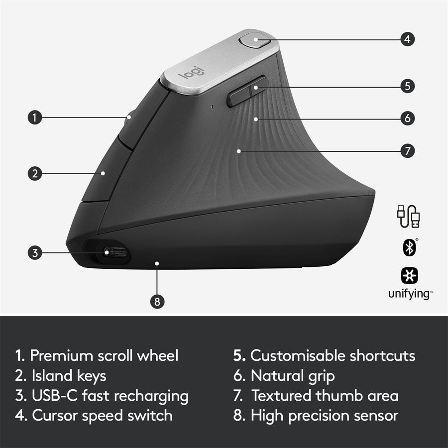 Logitech MX VERTICAL ADVANCED ERGONOMIC MOUSE