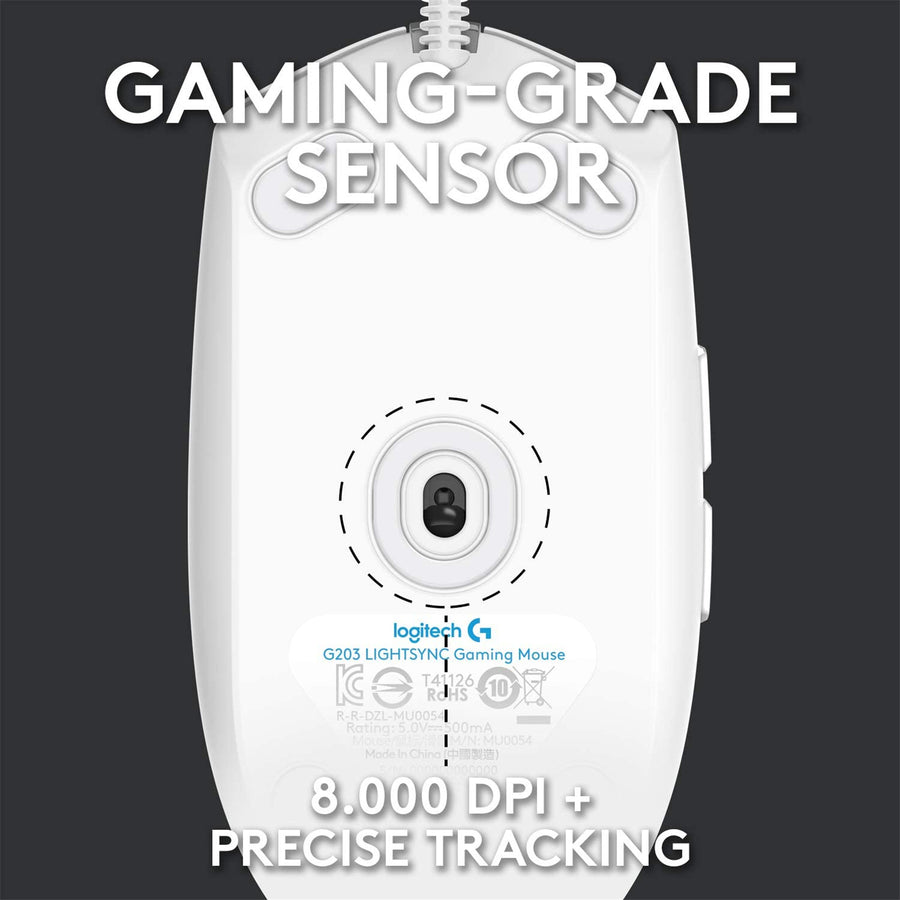 Logitech 910-005791 - G203 LIGHTSYNC GAMING MOUSE - WHITE