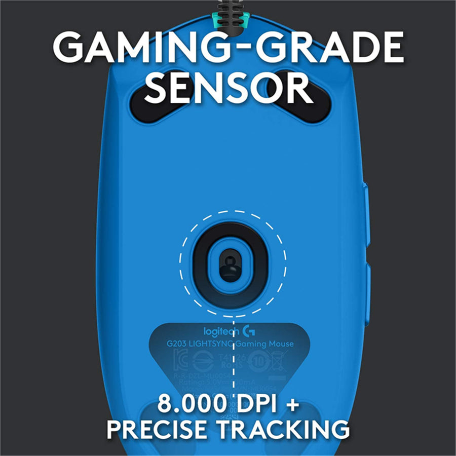 Logitech 910-005792 - G203 LIGHTSYNC GAMING-MAUS - BLAU