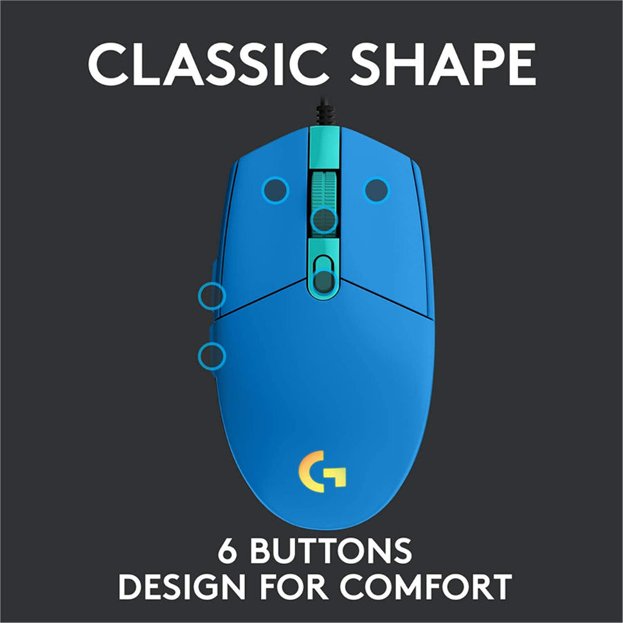 Logitech 910-005792 - G203 LIGHTSYNC GAMING-MAUS - BLAU