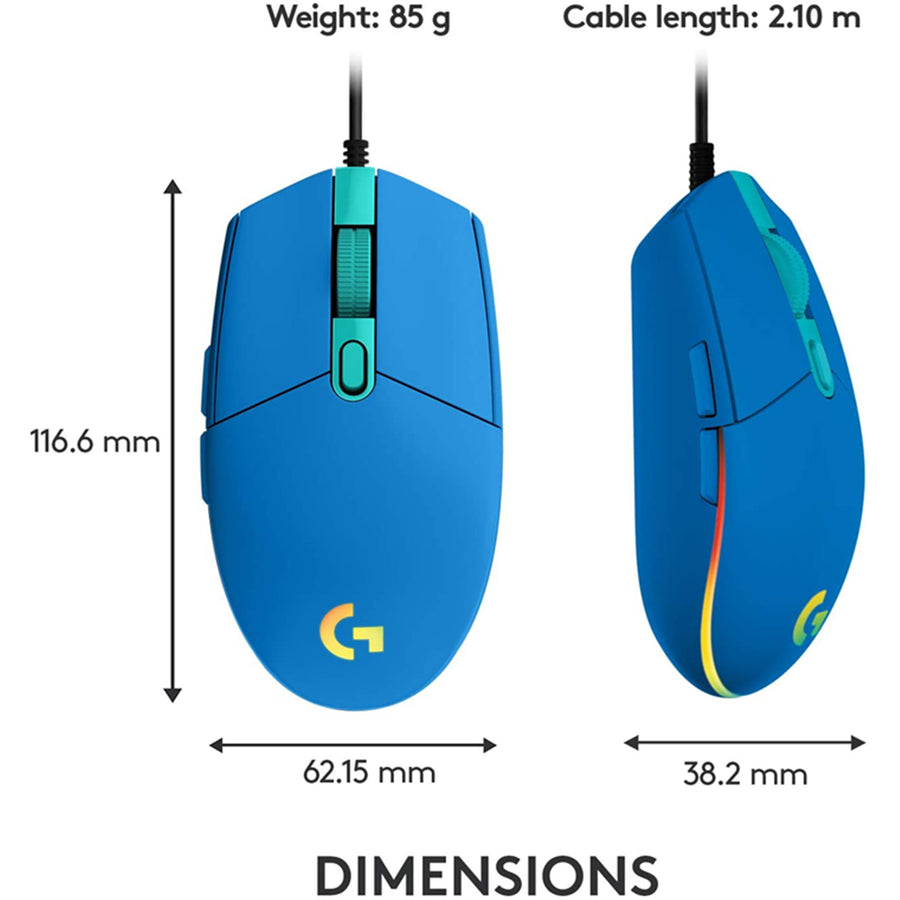Logitech 910-005792 - G203 LIGHTSYNC GAMING-MAUS - BLAU