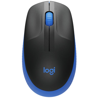 Logitech M190 kabellose Maus in voller Größe – Blau