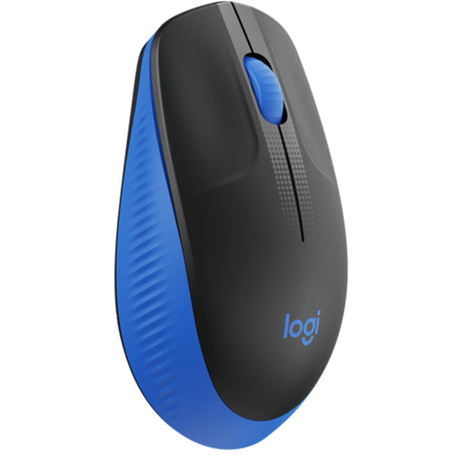 Logitech M190 kabellose Maus in voller Größe – Blau