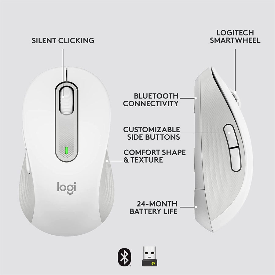 Logitech 910-006264 - SIGNATURE M650 WIRELESS MOUSE -OFF WHITE