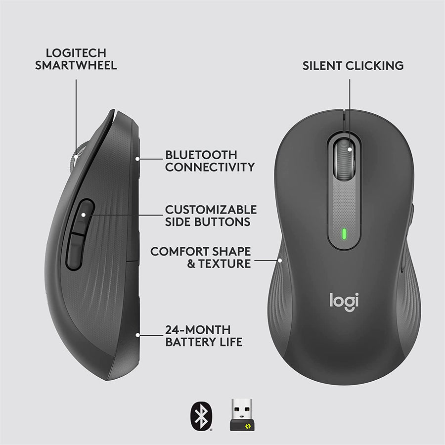 Logitech 910-006234 - SIGNATURE M650 LARGE LEFT HAND- GRAPHITE