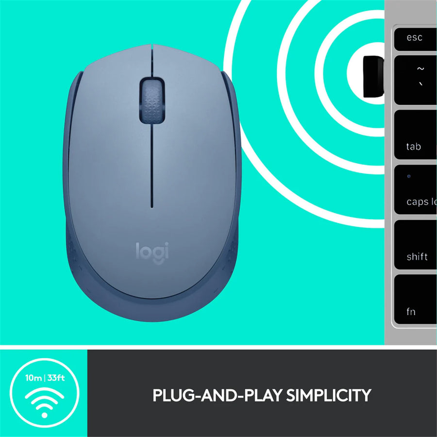 LOGITECH 910-006869 - M171 WIRELESS MOUSE - BLUE GREY