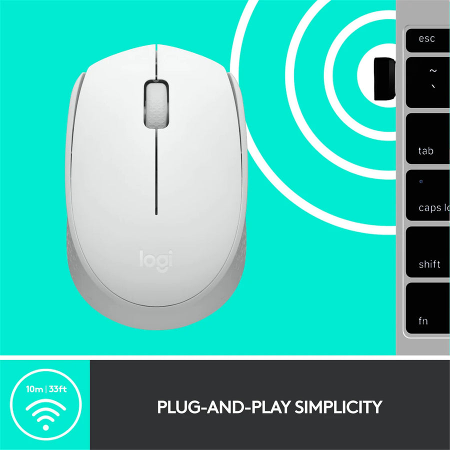 Logitech 910-006870 - M171 KABELLOSE MAUS - HELLWEISS